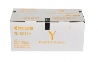 Tóner Kyocera TK-5232 Amarillo, 2.200 Páginas  