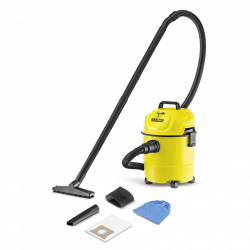 Karcher Aspiradora WD1, 1200W, 15 Litros, Amarillo 