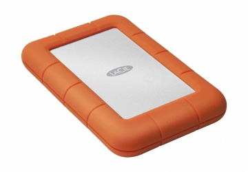Disco Duro Externo LaCie Rugged Mini, 4TB, USB 3.0, Naranja, A Prueba de Agua y Golpes, para Mac/PC, 5 Piezas ― incluye Monitor V7 L185V-2MX 