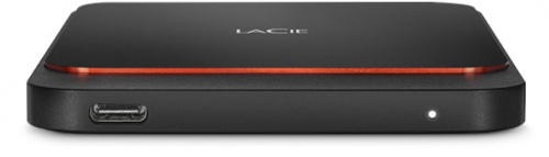 SSD Externo LaCie Portable SSD, 1TB, USB C 3.1, Negro/Naranja - para Mac/PC 