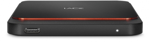 SSD Externo LaCie Portable SSD, 1TB, USB C 3.1, Negro/Naranja - para Mac/PC 