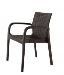 Lagoon Silla Koppla 7027, Respaldo duro, Café  