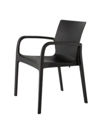 Lagoon Silla Alissa 7050, Respaldo duro, Negro  