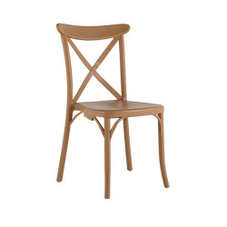 Lagoon Silla 7061N4, Respaldo duro, Café 