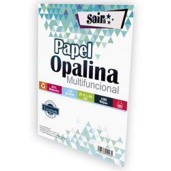 Latamel Papel Opalina 120g/m², 100 Hojas de Tamaño Carta, Blanco 
