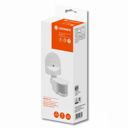 Ledvance Sensor de Movimiento Infrarrojo Montaje en Pared 85203, Alámbrico, hasta 12 Metros  