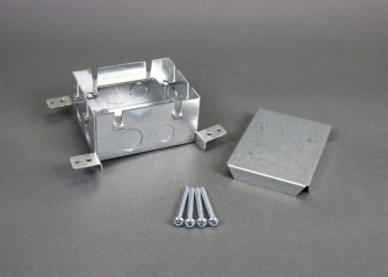 Legrand Caja de Piso 880M1, 1 Puerto, Gris Metálico 