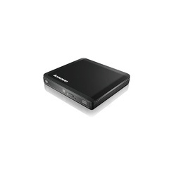 Lenovo 0A33988 Quemador de DVD Portátil, USB 2.0, Externo, Negro 