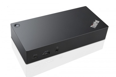 Lenovo Docking Station USB-C, 3x USB 3.0, 1x RJ-45, Negro 