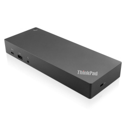 Lenovo Docking Station ThinkPad Hibrido USB 3.0 C, 3x USB 3.0 A, 1x USB 3.0 C, 2x HDMI ― Equipo de trabajo recuperado. 