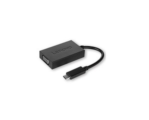 Lenovo Adaptador USB-C Macho - VGA Hembra, Negro 