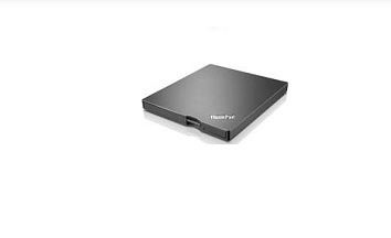 Lenovo ThinkPad UltraSlim Quemador de DVD, USB 3.0, Externo, Negro 