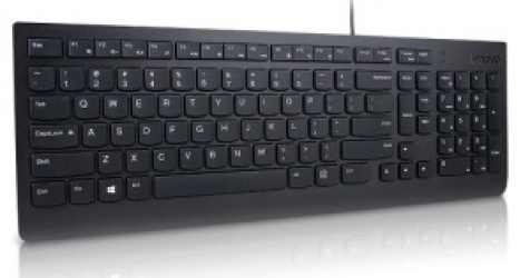 Teclado Lenovo Essential, Alámbrico, USB, Negro (Español) 