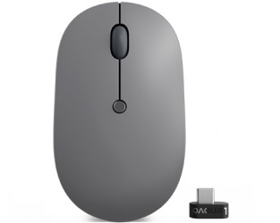 Mouse Lenovo Óptico Go, Inalámbrico, USB C, 2400DPI, Gris 