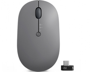 Mouse Lenovo Óptico Go, Inalámbrico, USB C, 2400DPI, Negro 
