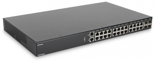 Switch Lenovo Gigabit Ethernet CE0128TB SWITCH-LLW, 24 Puertos 10/100/1000Mbps + 4 Puertos SFP+, 16384 Entradas - Administrable 