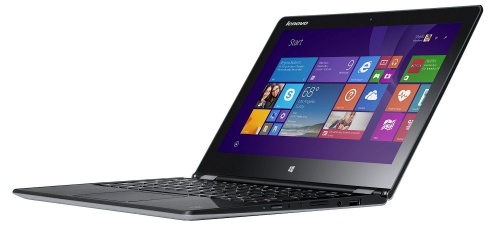 Netbook Lenovo IdeaPad Yoga 3 Touch 11.6'', Intel Core M-5Y10c 800MHz, 4GB, 128GB SSD, Windows 8.1 64-bit, Negro/Plata 