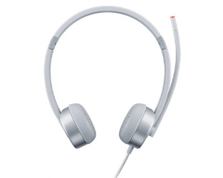 Lenovo Auriculares Stereo Analog 100, Alámbrico, 3.5mm, Plata 