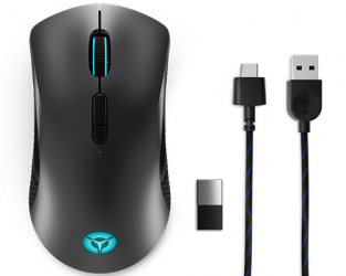 Mouse Lenovo Óptico Legion M600, Inalámbrico, USB-A, 16000DPI, Negro 