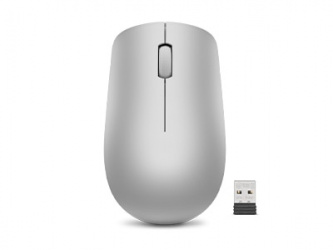 Mouse Lenovo Óptico 530, Inalámbrico, USB-A, 1200DPI, Platino 