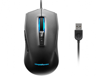 Mouse Gamer Lenovo Óptico M100 Idea Gaming RGB, Alámbrico, USB-A, 3200DPI, Negro 
