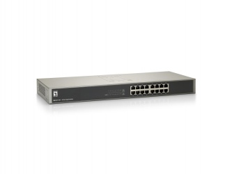 Switch LevelOne Gigabit Ethernet GSW-1657, 16 Puertos 10/100/1000Mbps, 32Gbit/s, 8000 Entradas - Administrable 
