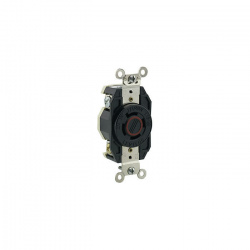 Leviton Conector de Media Vuelta 02450-000, 20A, 277 - 480V, Negro 