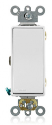 Leviton Interruptor de Luz 05693-02W, 3 Vías, 15A, 120 - 277V, Blanco 