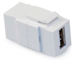 Leviton Inserto Adaptador USB QuickPort de Paso, Blanco 