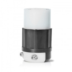 Leviton Conector de Media Vuelta, 15A, 125V, Nema L5-15R, Negro 