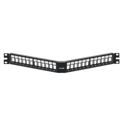 Leviton Panel de Parcheo Cat5e/Cat6/Cat6a, 24 Puertos RJ-45, 1U 