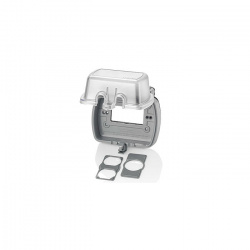 Leviton Placa de Pared para Intemperie 5981-UCL, 2 Puertos, Gris 