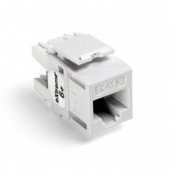 Leviton Jack de Red Quickport Cat6+, Blanco 