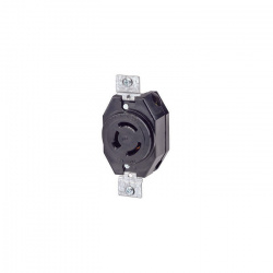 Leviton Conector de Media Vuelta, 20A, 125 - 250V, Negro 