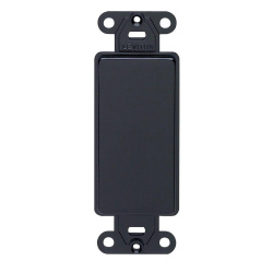 Leviton Placa Ciega para Pared 80414-E, Negro 