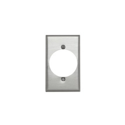 Leviton Placa de Pared 83028, 1 Puerto, Aluminio 