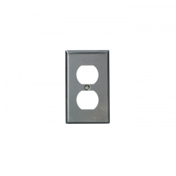 Leviton Placa para Pared 84003-40, 2 Puertos Puertos, Gris 