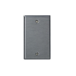 Leviton Placa Ciega de Pared 84014, Acero Inoxidable 