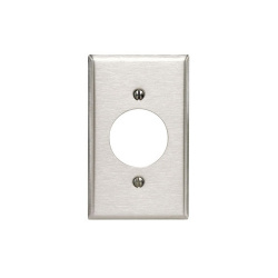 Leviton Placa de Pared 84028, 1 Puerto, Acero Inoxidable 