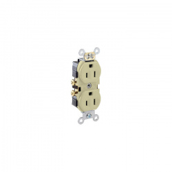 Leviton Tomacorriente CR15-I, 2 Enchufes, 125V, 15A, Marfil 
