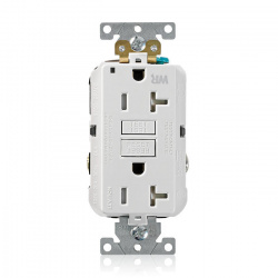 Leviton Tomacorriente G5362-WTW, 2 Enchufes, 125V, 20A, Blanco 