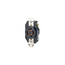 Leviton Tomacorriente Industrial LEV-2410, 1 Enchufe, Nema L14-20R, 125-250V, 20A, Negro 