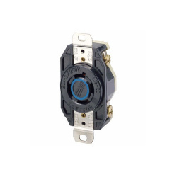 Leviton Tomacorriente Industrial LEV-2440, 1 Enchufe, Nema L18-20R, 208V, 20A, Negro 