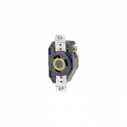 Leviton Tomacorriente Industrial LEV-2610, 1 Enchufe, NEMA L5-30R, 125V, 30A, Negro 
