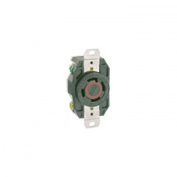Leviton Tomacorriente LEV-2730, 1 Enchufes, 480V, 30A, Negro 