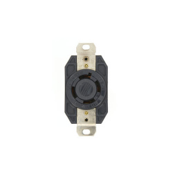Leviton Tomacorriente LEV-2740, 1 Enchufe, 600V, 30A, Negro 