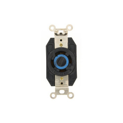 Leviton Tomacorriente Industrial LEV-2750, 1 Enchufe, Nema L18-30R, 120-208V, 30A, Negro 