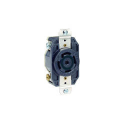 Leviton Tomacorriente Industrial LEV-2830, 1 Enchufe, Nema L23-30R, 347 - 600V, 30A, Negro 