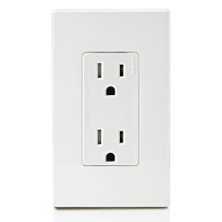 Leviton Tomacorriente T5325-W, 2 Enchufes, 125V, 15A, Blanco 