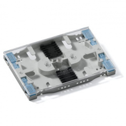 Leviton Mini Charola de Empalme, hasta 12 Fibras, Gris, incluye Mangas Térmicas 